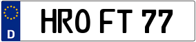 Truck License Plate